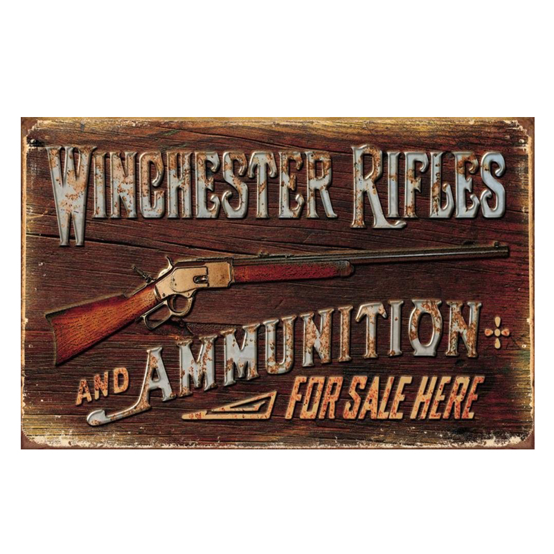  Ǹ ü . Ƽ  ¡ ǳ ݼ   ī   /Winchester rifles for sale here. vintage tin signs retro metal plate the wall decoration for bar